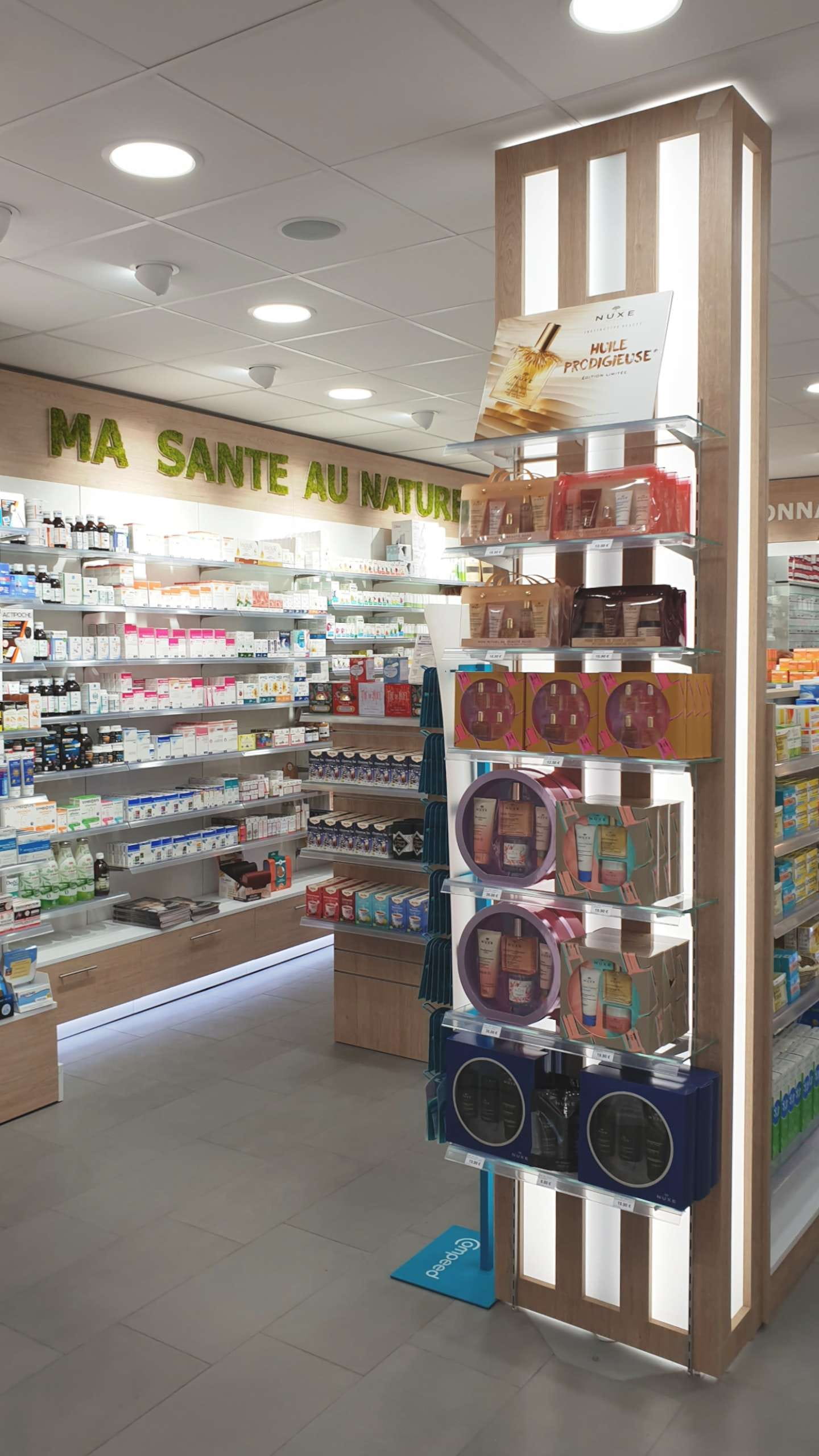 3ADS Designe espace - Réalisation - Pharmacie de l’Ardiden – Relooking d’une pharmacie à Esquièze-Sère (65)