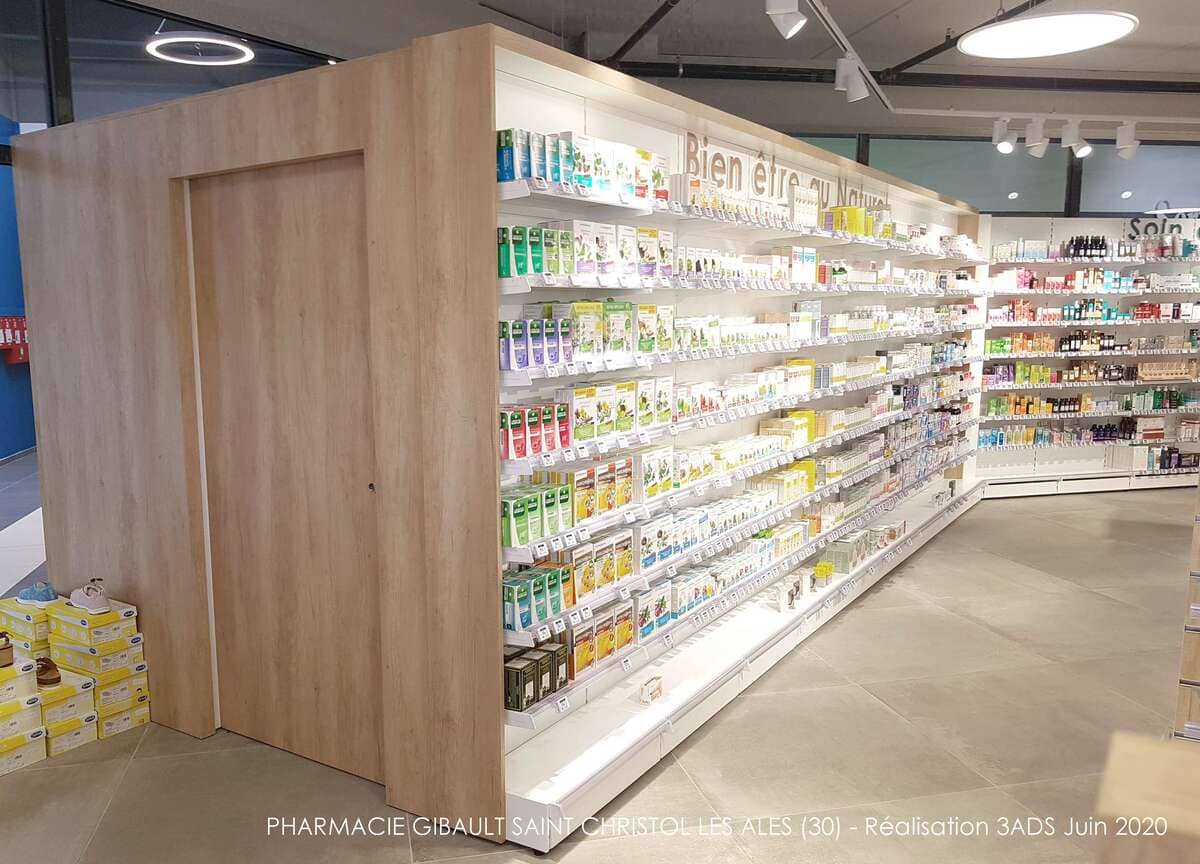 3ADS Designe espace - Ru00e9alisation - Pharmacie Gibault Transfert de pharmacie à Saint Christol les Ales (30)